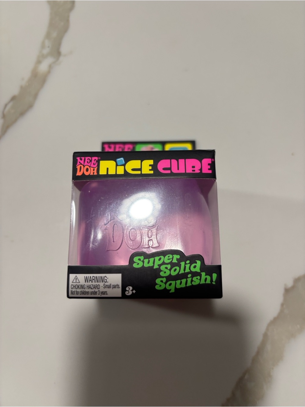 Nee Doh Nice Cube Purple Squish Toy